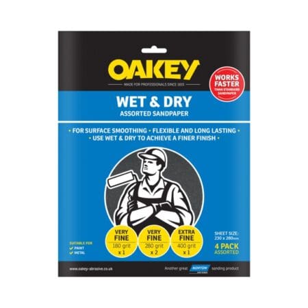 Oakey Flexible Wet & Dry Paper - 275 x 225mm