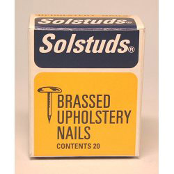 Upholstery Nails - Brassed (Box Pack)