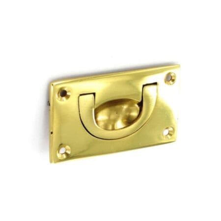 Brass flush drop handle