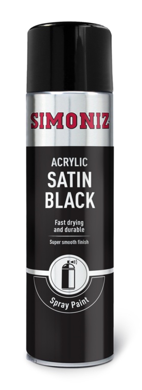 Spray Paint - Satin Black (Aerosol)