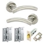 Arc Latch Door