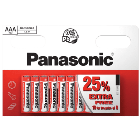 Zinc AAA Batteries