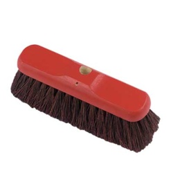 Stiff Red Bassine Broom