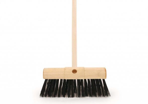 Saddle Back Black PVC Brush With 4'6" handle