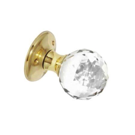 Glass Ball Mortice Knobs PB