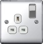 Chrome 13a Switched Socket