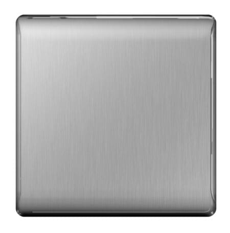 Brushed Steel Blank Plate