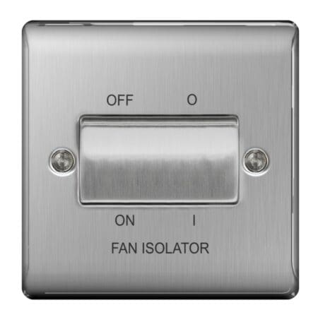 Steel 10ax Plate Switch Fan Isolater