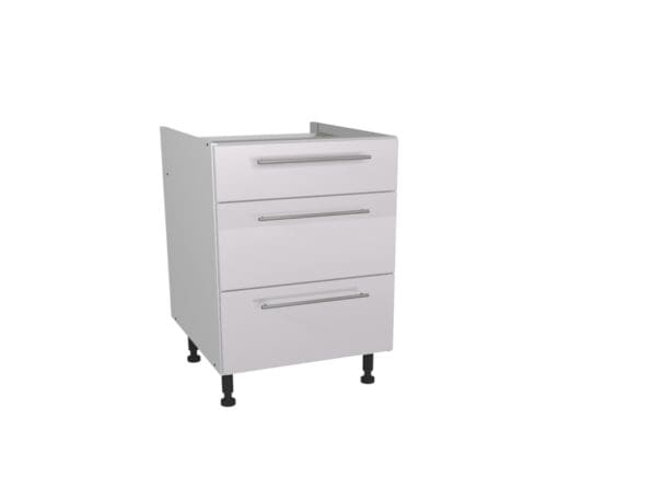 Paris White 3 Drawer Unit