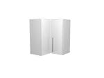 Paris White L Shaped Corner Wall Unit