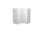 Capri White Corner Wall Unit