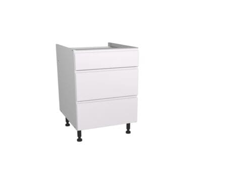 Capri White 3 Drawer Unit