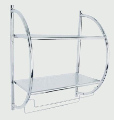 Wall Mounted Curved Shelf/Towel Rack