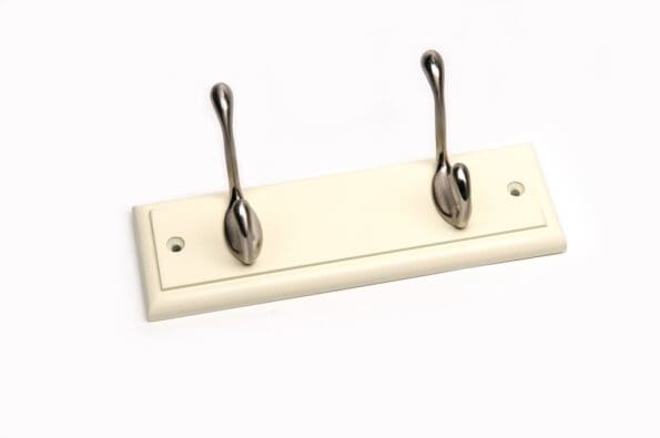 Cream Board Satin Nickel Hook