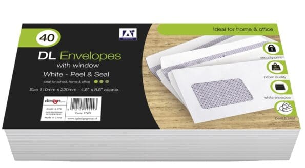 DL Peel & Seal Envelopes With Window