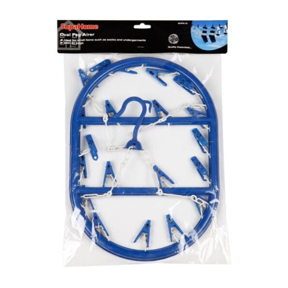 Oval 20 Peg Blue Airer