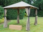 No-Tool Grey Gazebo