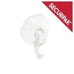 White Suction Hook With Lever