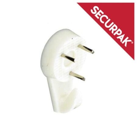 White Hard Wall Picture Hook