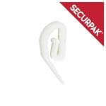 White Plastic Curtain Hook