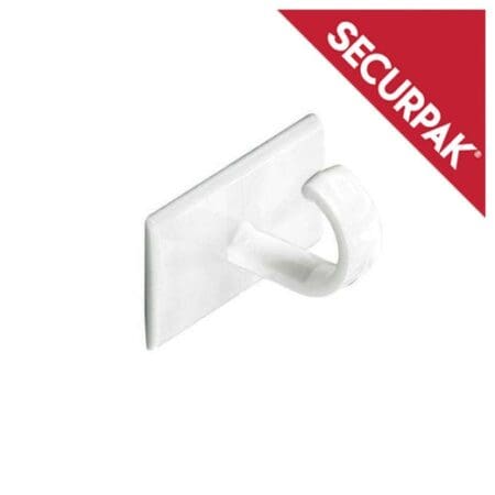 White Self Adhesive Cup Hook