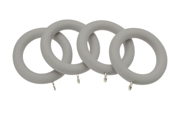 Wood Pole Rings M/Grey Pack 4