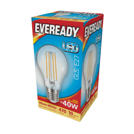 LED Filament GLS E27 470LM ES