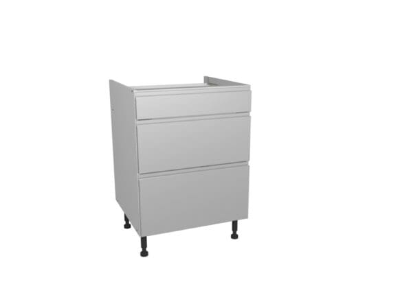 Capri Grey 3 Drawer Unit