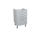 Verona Grey 4 Drawer Unit