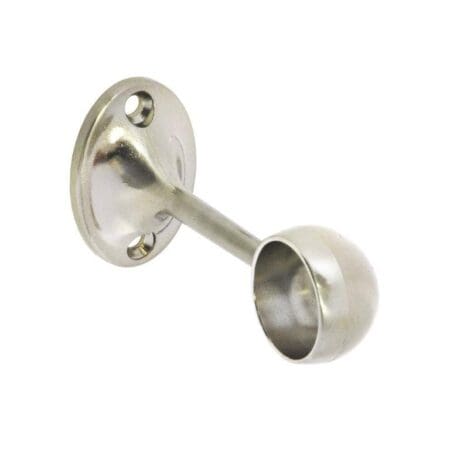 Towel Rail End Bracket Brushed Nickel