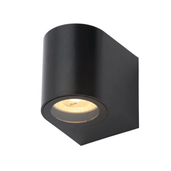 Iona 1 Light Black Wall Light IP44