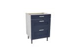 Verona Navy 3 Drawer Base Unit