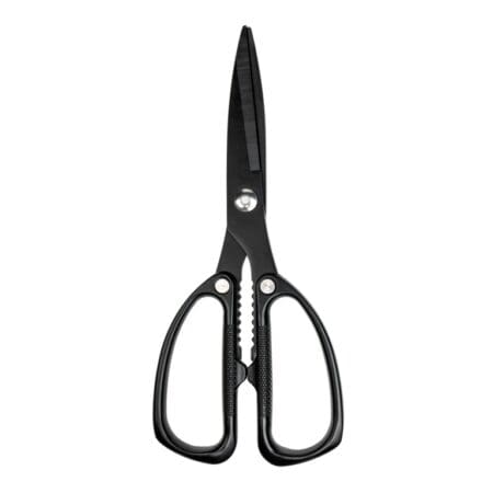 Kitchen Shears With Black Metal Handle
