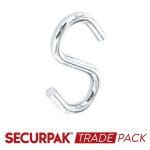 Steel S Hooks Zinc Plated 50mm