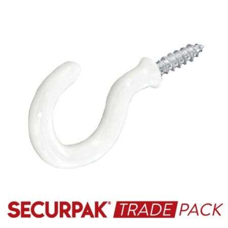 Cup Hook White 38mm