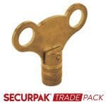 Clock Radiator Key Brass