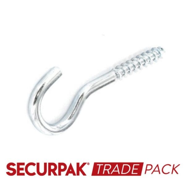 Screw Hook Zinc Plated 80mmx12