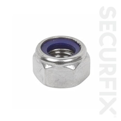 Nylon Locking Nut Zinc Plated M5