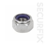 Nylon Locking Nut Zinc Plated M6