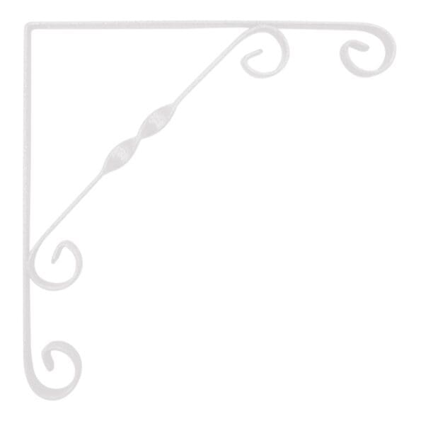 Ornamental Scroll Bracket White