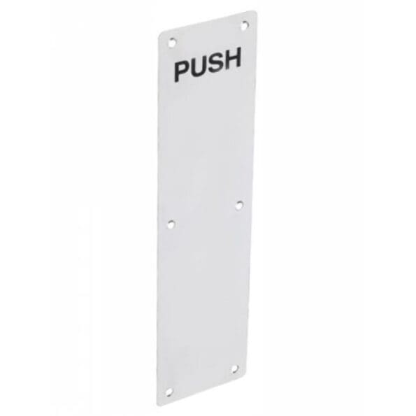 Aluminium 'Push' Fingerplate