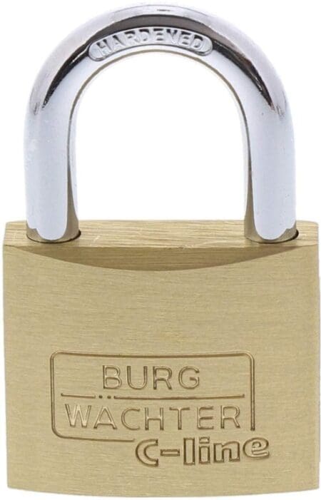 C Line Standard Shackled Brass Padlock