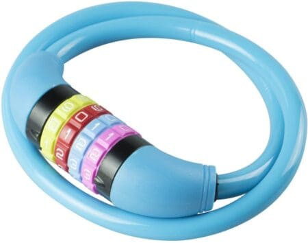 Kids Combi Lock Cable Blue