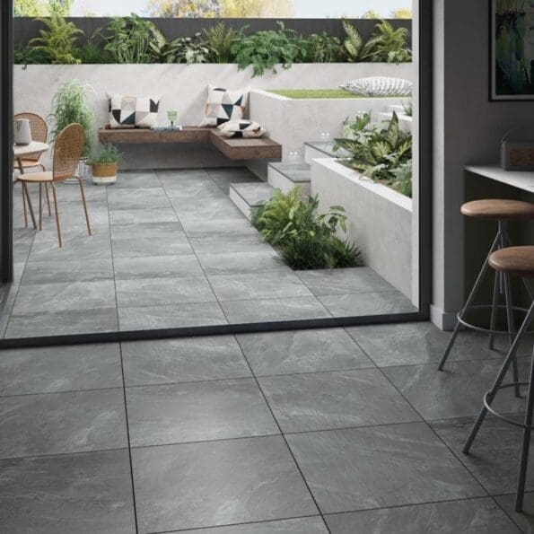 Exbury Grey Outdoor Floor 600x600x20