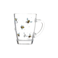 Sweet Bee Glass Mugs 28cl