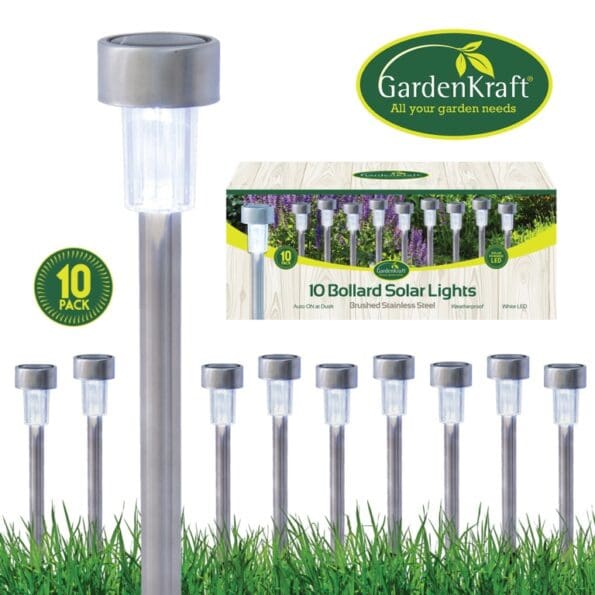 Stainless Steel Bollard Solar Lights