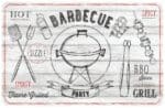 Rio BBQ Off Whitet Wipe Clean Placemat