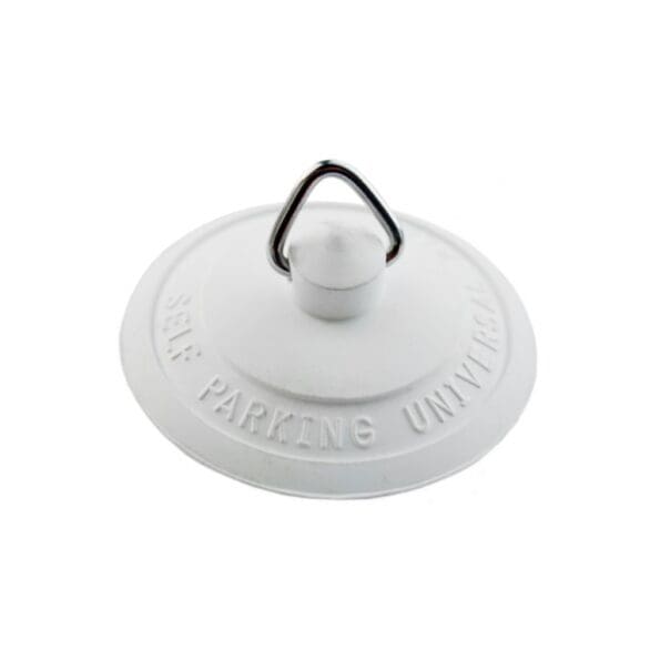 Self Parking Basin Plug White Rubber