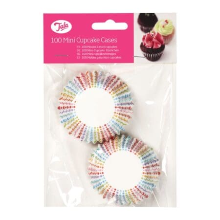 Rainbow Dotty Mini Cupcake Cases
