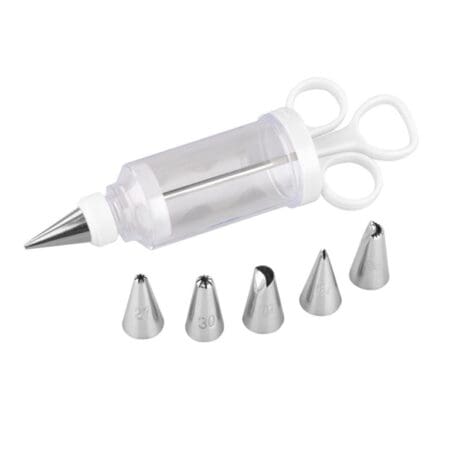 Icing Syringe Set With 6 Nozzles